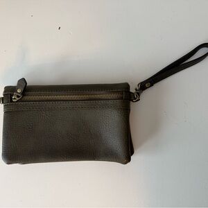 Chic Olive Green Wristlet